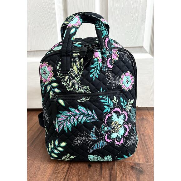 VERA BRADLEY Island Garden Classic Cotton Quilted Mini Backpack Bag NWOT main image 5